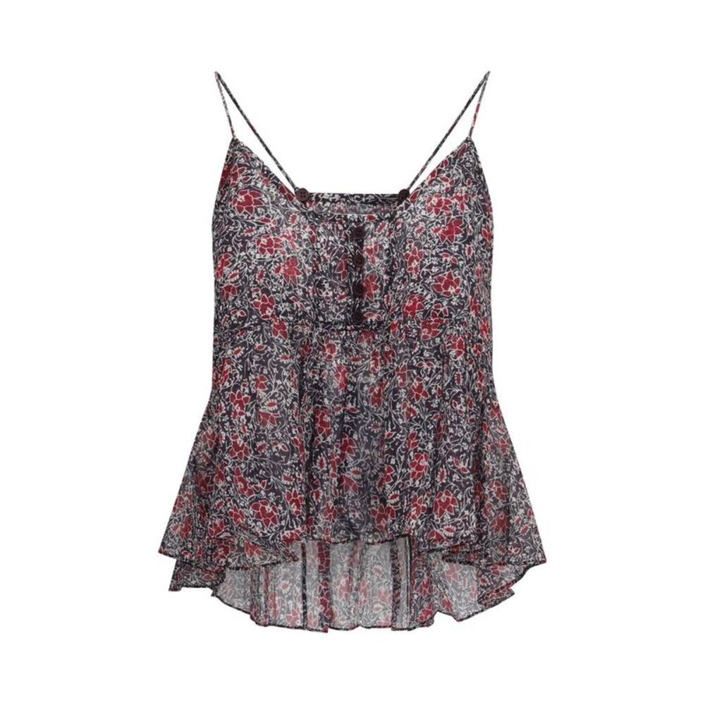 Marant Etoile Purple Cotton Pattern Women's Shirt